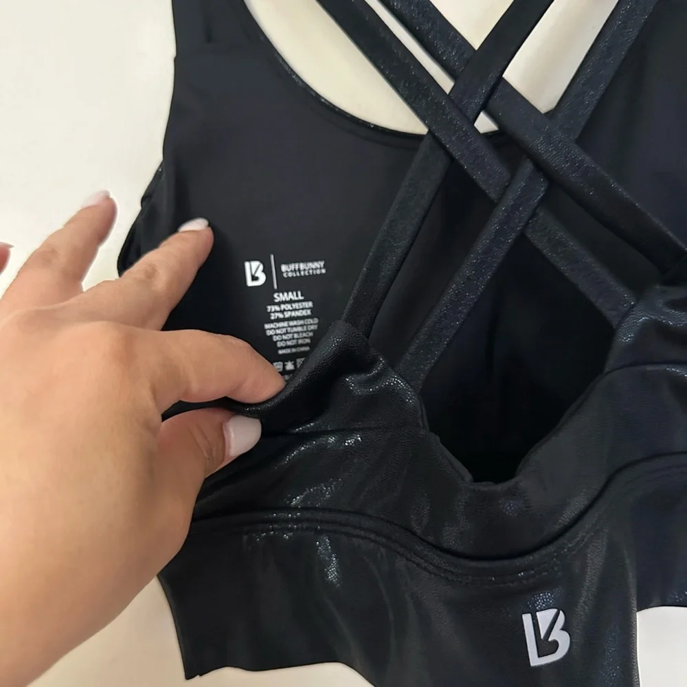 Buffbunny Rosa Sports Bra V2! Black - Picture 8 of 8